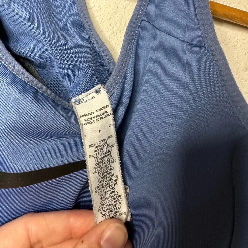 Nike Blue Sports Bra Size Small